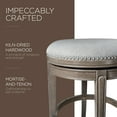thumbnail image 4 of Maven Lane Alexander Backless Counter Stool, Reclaimed Oak w/ Ash Grey, Set of 3, 4 of 6