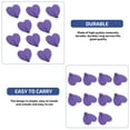 thumbnail image 2 of OUNONA 10Pcs No Trace Self-Adhesive Purple Hooks Heart Shape Iron Coat Holder Hook for Walls, 2 of 8