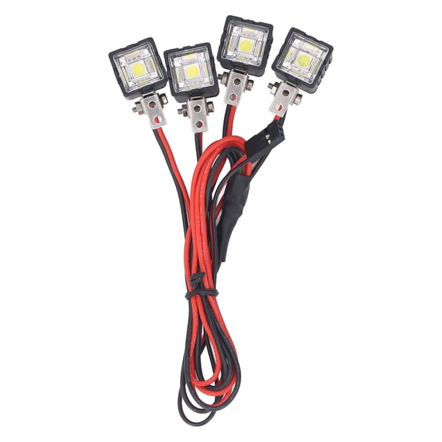 Faro LED De Alto Brillo, Foco Delantero Con Base De Montaje Para Axial, SCX10 90046, Wraith RR10, MST, Redcat RC Car, Instalación Y Extracción Sencillas