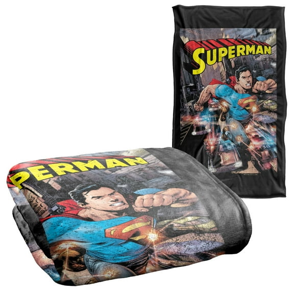 Superman Action One Silky Touch Super Soft Throw Blanket 36" x 58"