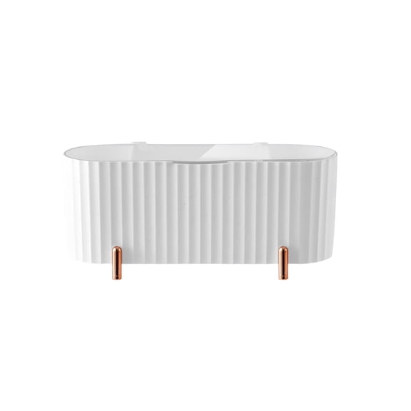Acrylic Small Bathroom Organizer for Makeup Toothpicks and Cosmetics with Drawers for Lipsticks and Jewelry on Countertops
