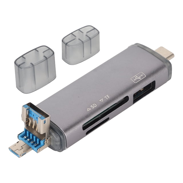 Lector de tarjetas OTG USB C USB MICRO USB 5Gbps Ultrafino Plug and Play Lector de tarjetas de memoria para teléfono PC Portátil