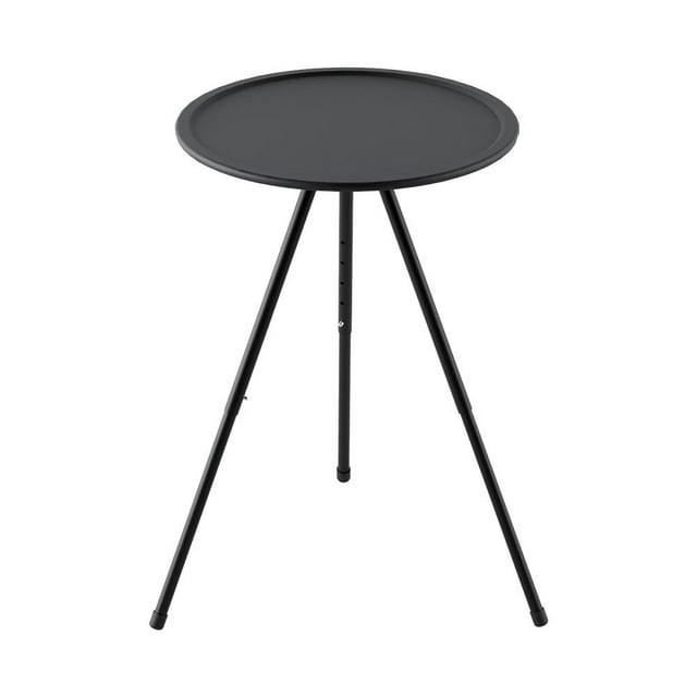 Feltree Outdoor Folding Small Round Table Portable and Adjustable Camping Table Camping Equipment Picnic Double-layer with Light Rack Coffee Table