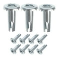 thumbnail image 6 of Worgeous  12 Pcs Caster Socket Universal Ball Round Chair Casters Compressor Tools Stool Silver, 6 of 8