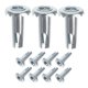 thumbnail image 5 of unbranded 12Ud Insertos De Casquillos Para De Hierro Para Sillas Y Muebles Con Instalación Sencilla Color Plata, 5 of 8