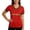 Red, variant on Women's USA Soccer T-Shirt V-Neck Short Sleeve Stripe Jersey Top Patriotic US Flag Stars Graphic Tee Casual Game Day Fan Gear Apparel