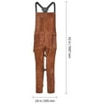 thumbnail image 6 of KFFKFF Leather Welding Apron with Split Leg Design, Durable Cowhide Flame-Resistant Safety Gear for Men and Women, Heat-Resistant Apron with Three Pockets for Woodworking, Gardening, 6 of 9