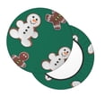 thumbnail image 2 of Haiem Gingerbread Snowman Cookies Cushion Round Bar Chair Seat Cover Bar Chair Cushion Covers Elastic Washable Bar Chair Cover,Protects from Scratches and Stains-13 inch, 2 of 7
