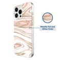 thumbnail image 2 of onn. Phone Case for iPhone 16 Pro Max - Pink Gold Marble, 2 of 6