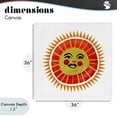 thumbnail image 4 of Stupell Industries Bohemian Cheerful Boho Sun Canvas Art, 36 x 36, by Katherine Herrell Studio, 4 of 8