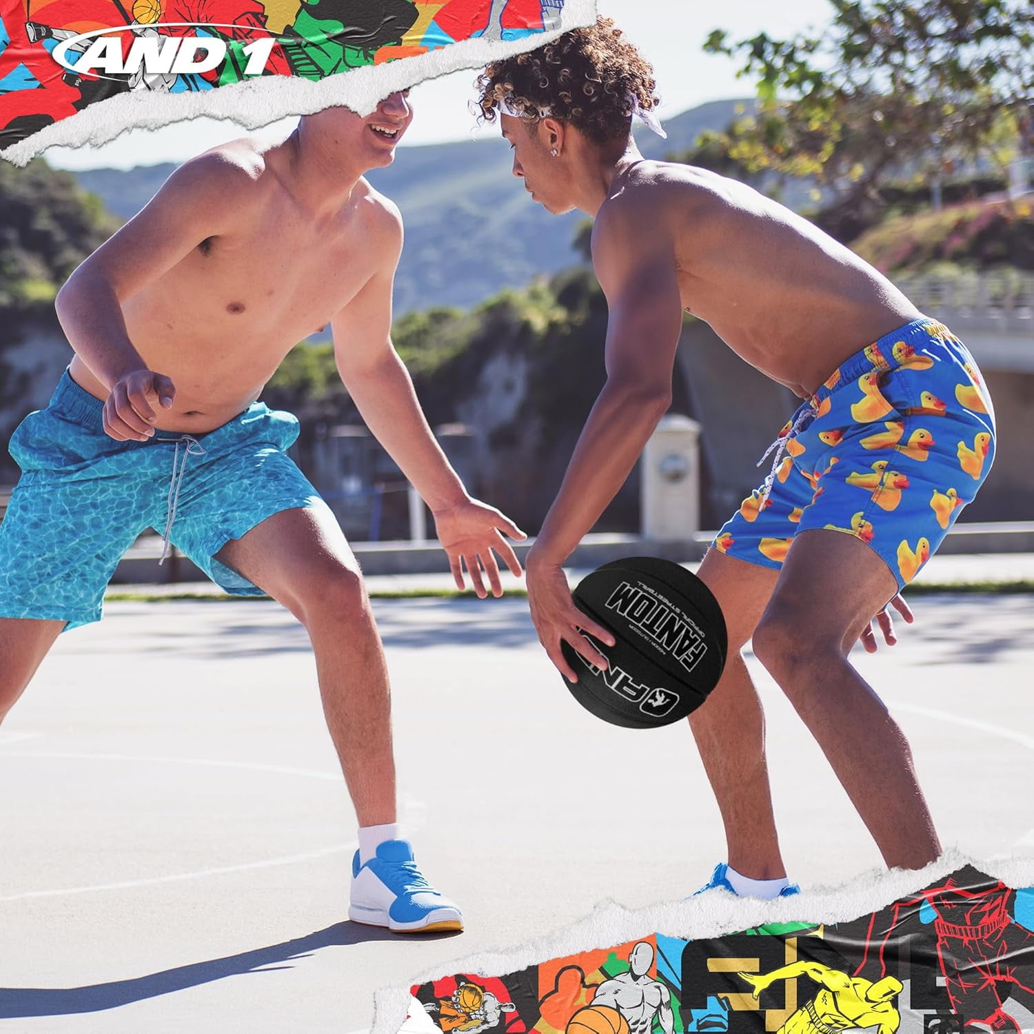 AND1 Fantom Rubber Basketball: Size 7 (29.5 inches) Deep