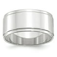 thumbnail image 5 of 14K White Gold 10mm Flat with Step Edge Band Ring Size 10, 5 of 7