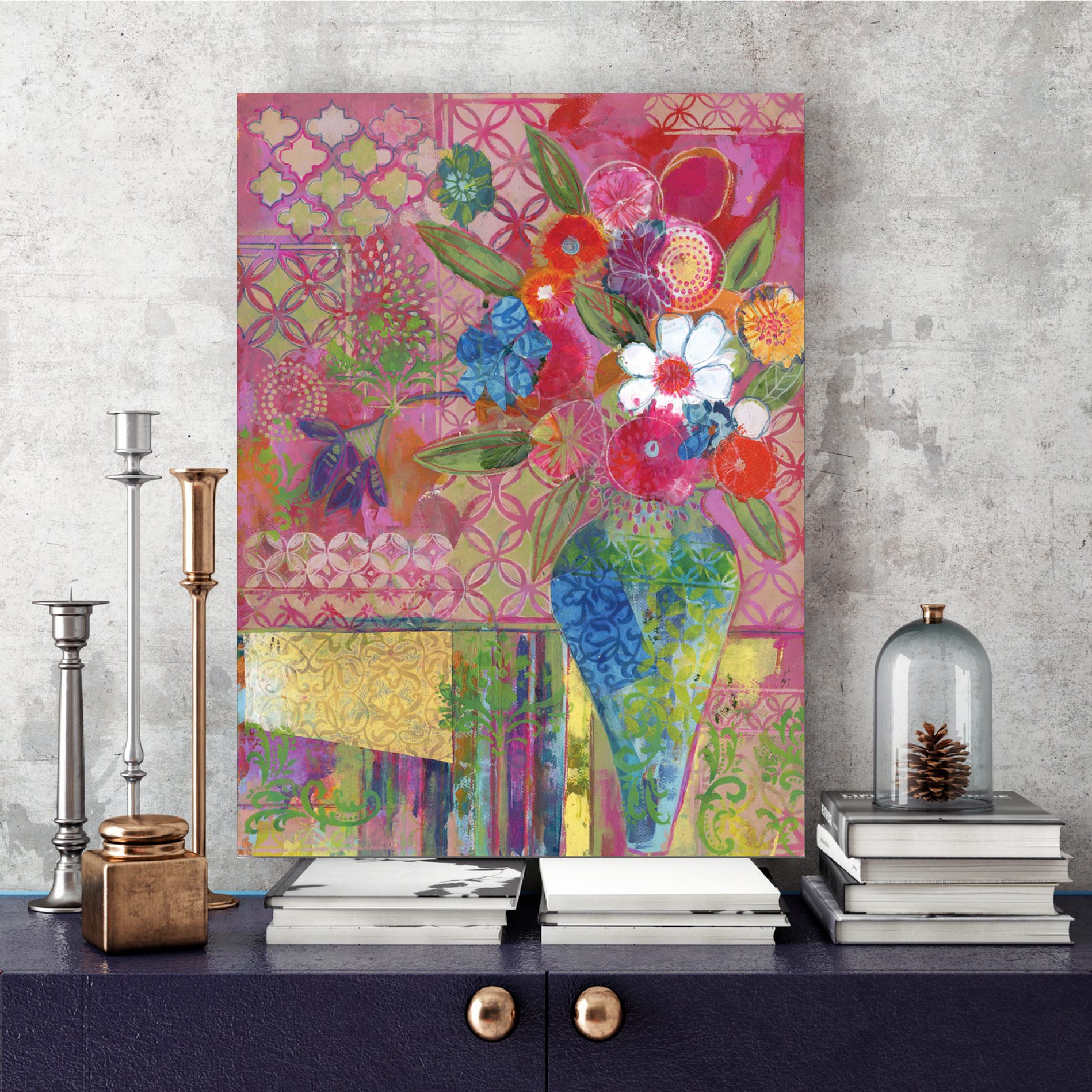Blooming Vase II Gallery-Wrapped Canvas Wall Art, 16x20