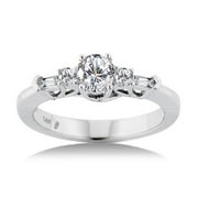 3/4 Carat Diamond 14kt White Gold Engagement Ring