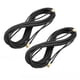 thumbnail image 1 of 2 Pcs Adaptador conector RP-SMA macho a SMA macho RG174 cable coaxial para televisión satelital negro de 6 m, 1 of 4