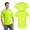 Safety Green Pack 2, variant on High Visibility Short Sleeve T-Shirt 50/50 Cotton/Polyester Hi Vis Construction Safety Shirts (Safety Green-Orange Pack 2, S)