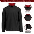 thumbnail image 5 of Men’s Polar Fleece Thermal Quarter Zip Pullover in 6 Colors, 5 of 8