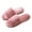 Pink, variant on Fuzzy Open Toe Slippers for Women Men Indoor Cozy Memory Foam Slip on House Slides Home Shoes