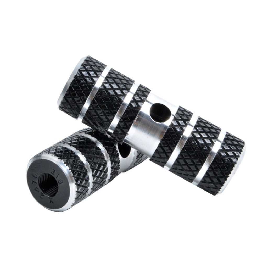 2 PCS Bike Pedals Axle Foot Rest Pegs AntiSlip Rear Feet Pedals for