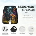 thumbnail image 3 of Fotbe Purple Glowing Mushroom Traje de Baño para Hombre – Shorts de Natación de Secado Rápido con Forro y Bolsillos-Large, 3 of 6