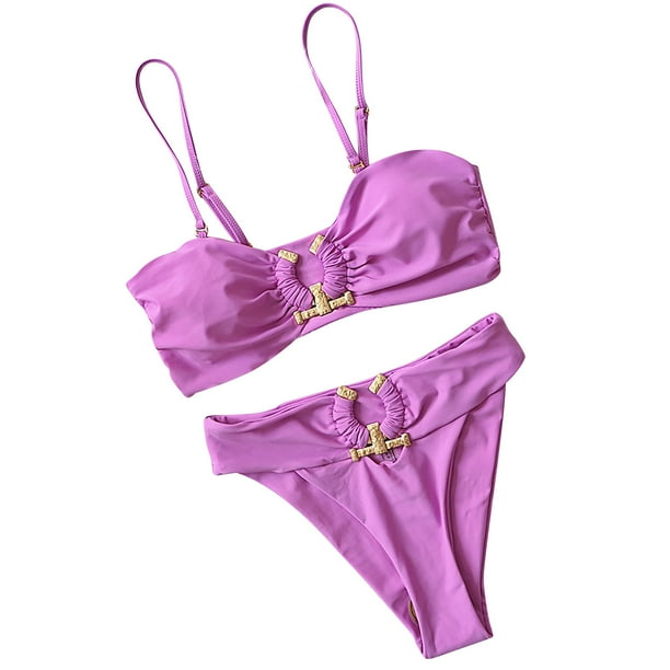 Spaghetti Strap Bikinis for Women's ORing String Bikini Swimsuit
