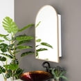 thumbnail image 5 of Madison Gold Arch Medicine Cabinet, 18x30", 5 of 5