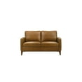 thumbnail image 7 of New Classic Furniture Caspar Leather Upholstered Loveaseat in Caramel Brown, 7 of 7