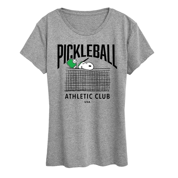 Peanuts - Pickleball - Women's Short Sleeve Graphic T-Shirt