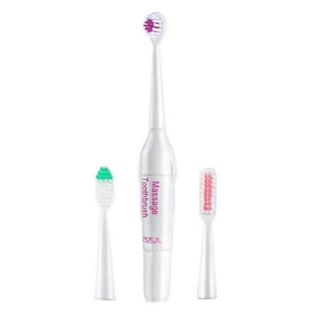 NUOLUX Waterproof Electric Toothbrush with 3 Replacement Brush Heads Oral Hygiene Health Tooth Brush
