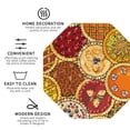 thumbnail image 4 of Disketp Pies Funny Coasters,4 Pcs Leather Coasters With Holder, Perfect Housewarming Hostess Gifts,Protect Furniture From Water Marks Scratch, 4 of 9