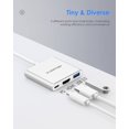 thumbnail image 4 of LENTION 3-in-1 USB C Hub with 100W Power Delivery,USB 3.0 & 4K HDMI Compatible 2023-2016 MacBook Pro,New Mac Air/Surface,Chromebook,More(C14,Silver), 4 of 12