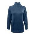 thumbnail image 4 of Women's Fall Long Sleeve Mock Neck Knit Sweater Lightweight Basic Casual Slim Fit Pullover Tops, 4 of 4