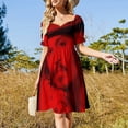 thumbnail image 4 of Vestido retro de manga corta de anime Believe Strong In Battle para mujer, vestido de noche, vestidos de playa, 4 of 7