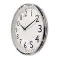 thumbnail image 2 of Hometrends Chrome Contemporary Wall Clock, 2 of 2