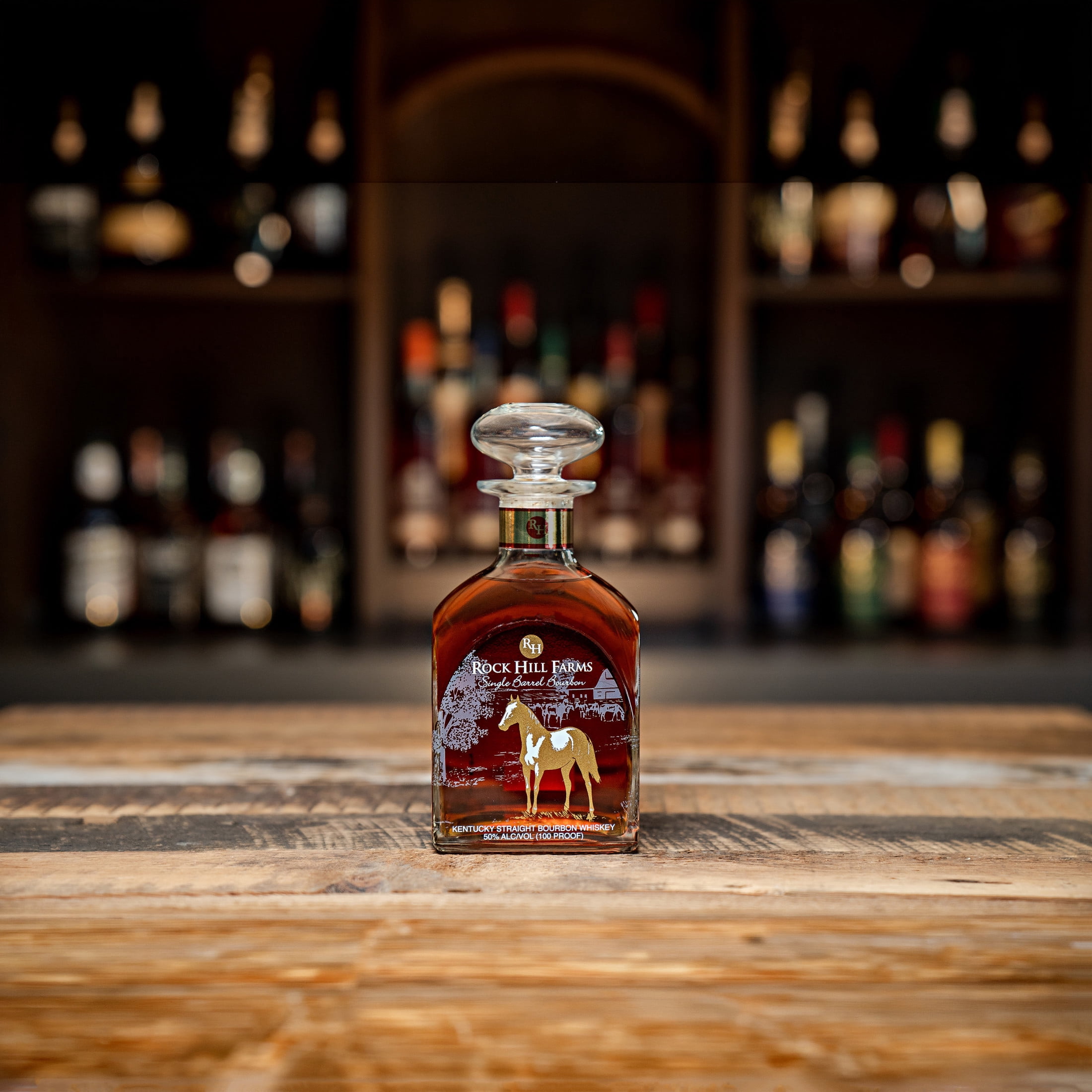 Rock Hill Farms Single Barrel Kentucky Straight Bourbon Whiskey, 750ml, 100 Proof (50% ABV)