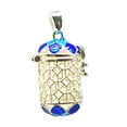 thumbnail image 4 of Hollow Out Enamel Locket Perfume Oil Diffuser Pendant for Hypoallergenic Essential Oil Necklace Necklace Keyring 7, 4 of 9