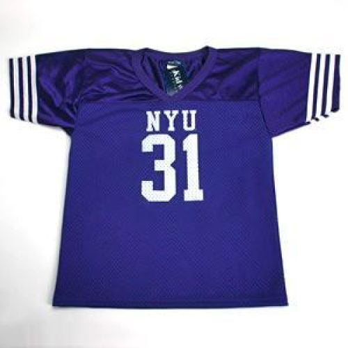 NYU Bobcats #31 Youth Football Jersey - Purple