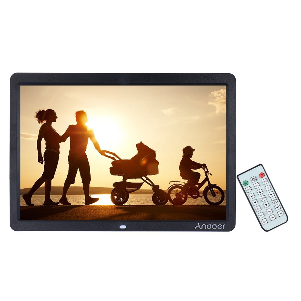 Andoer 15 inch Digital Picture Frame 1280 x 800 HD Resolution 16:9 Wide Picture Screen Display with Remote Control White Andoer 15 inch Digital Picture Frame 1280 x 800 HD Resolution 16:9 Wide Picture Screen Display with Remote Control White