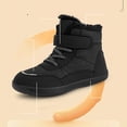 thumbnail image 3 of Mepaouo Kids 2024 Winter Warm Snow Boots Waterproof Soft Outdoor Hiking Boots for Girls Boys(Black,29), 3 of 8
