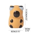 thumbnail image 3 of Juguete antiestrés Capibara | Juguete sensorial antiestrés con forma de ojos saltones para niños y adultos | Juguete de escritorio para aliviar la ansiedad, ideal para la oficina, el aula o el coche, 3 of 8