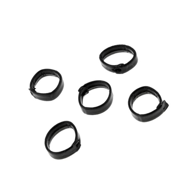 5 Pieces PU Leather Loop Watchband Retainer Replace Ring loop watch band 22mm Black Walmart.ca