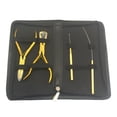 thumbnail image 4 of Professional Hair Extension Tools Kit, Hair Extensions Remover Pliers, Micro Links Beads Hair Pulling Hook & Microbead Ring Loop Tool Stainless Steel Hair Supplies Packed in Soft Case, 4 of 5