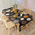 thumbnail image 3 of Halloween Patterned Pumpkins Rectangle Tablecloth 60"x120",Waterproof Polyester Rectangle Table Cloth, Wipeable Spillproof Polyester Tablecloth for Dining, Camping, Indoor and Outdoor, 3 of 6
