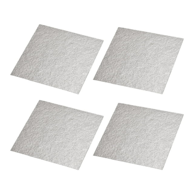 Unique Bargains 4 Pcs Plaque de Mica Guide d'Ondes Feuille d'Isolation Four à Micro-Ondes 4,3 x 4,3 Pouces