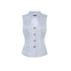 thumbnail image 2 of Chaleco Jacquard Steampunk Inspire Chic para Mujer con Cuello en U, de Un Solo Botón, Floral, Gótico, Talla M, Gris Claro, 2 of 5