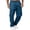 02#Blue, variant on Mens Elastic Waist Cargo Work Pants, Multi Pockets Loose Fit Trousers, Wear Resistant Straight Leg Pants for Construction Hiking Blue 2XL