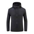 thumbnail image 2 of Weiqiqre Mens Lightweight Running Jacket Sun Protection Top Solid Color Long Sleeved Hooded Top, 2 of 7