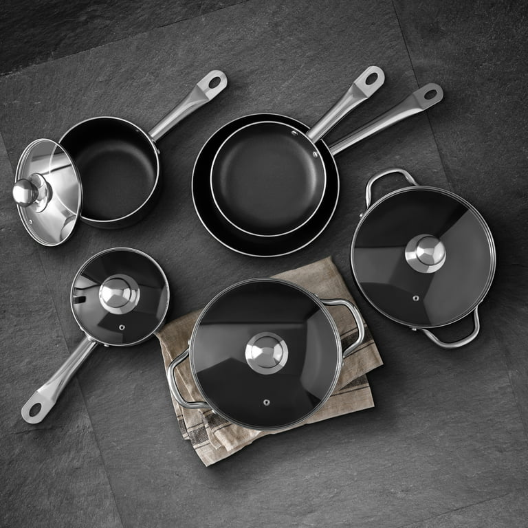 Bergner Chroma 1 Cookware Set 4 Pieces Black
