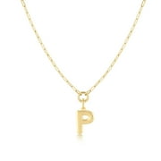 Jewelry Atelier Gold-Filled Initial Necklace for Women – Layered Initial Necklace with A-Z Pendant – 14k Gold-Filled Paperclip Chain– Cute Layered Gold Choker – Gold Jewelry for Women