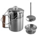 thumbnail image 2 of Cafetera para Acampar de Acero Inoxidable, Cafetera Percoladora, para Exteriores, 9 Tazas para Acampar en Grupo, Senderismo, Vehículos Recreativos y Viajes, 2 of 5